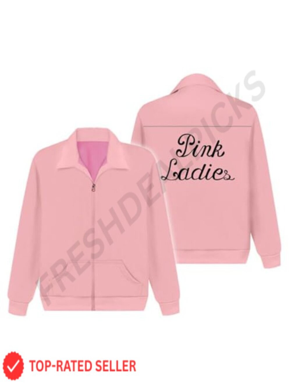 Pink Jacket Cosplay Costume Zip Up Hooded Cardigan Halloween Party Sweatshirt
